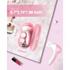 TOUCHBeauty Facial Cleansing Brush Set with Case & 3 Spin Brush Heads for Beginner/Teenagers, Battery Powered, Mini Travel Size Pink