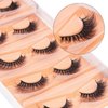 DYSILK Cat Eye Lashes False Eyelashes - Mink Lashes 5 Pairs 6D Lash Extension Kit Fluffy Lashes Fake Eyelashes Natural False Lashes Reusable Mink Lashes | Cat-Eye 8-15mm