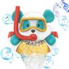 WenToyce Bear Bubble Maker for Bath, Foam Blower Bubbling Making Machine, Nursery Rhyme Musical Bathtub Toy for Baby Kids Happy Bath