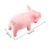 Ichiias Dog Chew Toy, Squeaky Pig Dog Toys Latex Grunting Pig Sound Play Dog Toy Cute Pig Grunting Squeak Latex Interactive Squeak Funny Cute Dog Toy Pet Dog Puppy Toy(Pink)