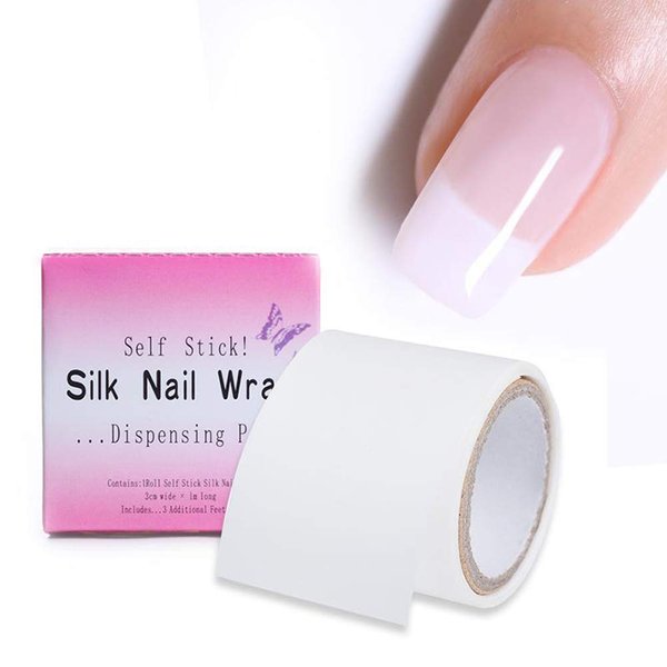 Silk Nail Wrap Reinforce Repair Bandage Tape Easy Trimerable for UV Gel Acrylic Nail Art Extension Fiberglass Professional Manicures Tool Accessories