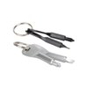 2 Set(4PCS) Portable Multifunction Key Chain Screwdriver Mini Key Shape Travel Kits Outdoor EDC Screwdriver Tool with Key Ring(Color: Black Silver)