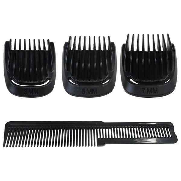 Bedaily Replacement 3Pcs Beard Stubble Blade Guards (3mm 5mm 7mm) with Beard Comb Set Compatible for Phi+lips Norel+co Multigroom Trimmer BT1208 BT1210 BT1211 BT1212 BT1214 BT1215 BT1216 BT1217
