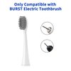 10 Pack Replacement Toothbrush Head Compatible with Burst Electric Toothbrush, YMPBO Toothbrush Heads for Burst Sonic Toothbrush, Deep Cleaning Bristle Design, White