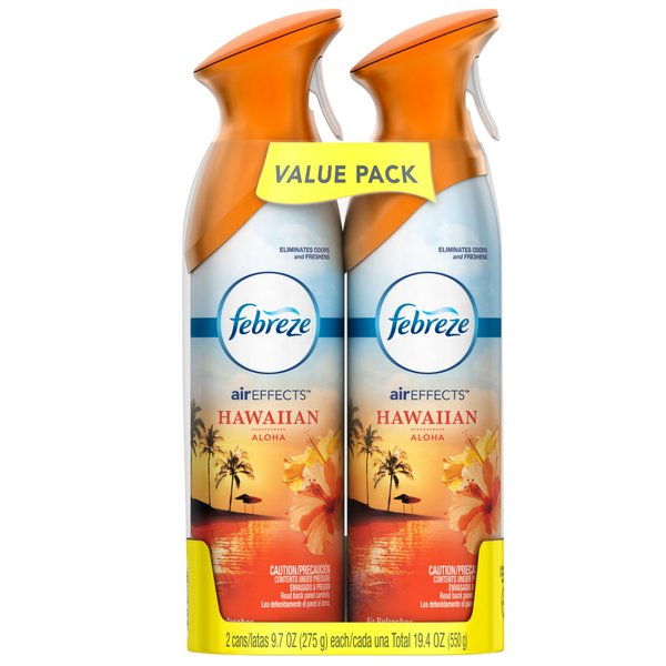 Febreze Air Effects Air Freshener, Hawaiian Aloha, 19.4 oz 2 pack