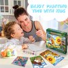 Wings Giant Paint by Numbers Kit for Kids, Flower Crafts and Fun, Acrylic Paint Set, Canvas Painting Kit, Include Framed Pre-Drawn Canvas, Color by Numbers