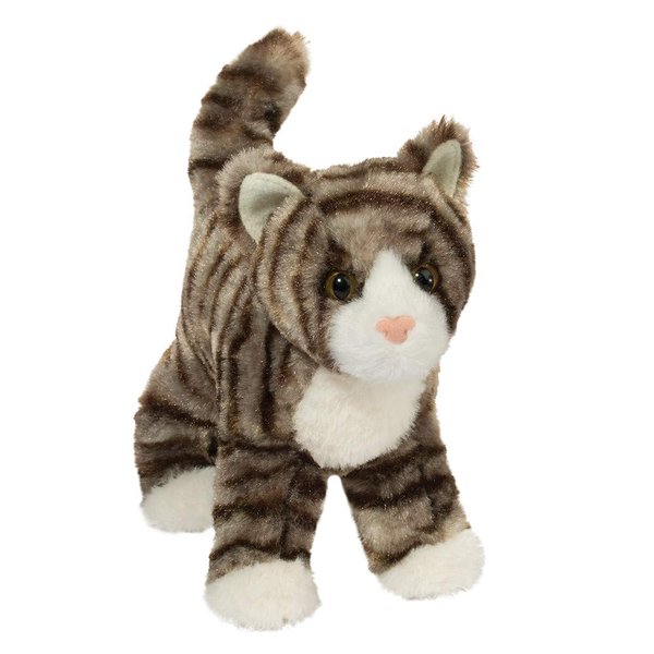 Douglas Zigby Gray Stripe Tabby Cat Plush Stuffed Animal