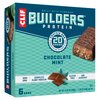 CLIF Builders - Chocolate Mint Flavor - Protein Bars - Gluten-Free - Non-GMO - Low Glycemic - 20g Protein - 2.4 oz. (6 Pack)