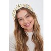 YISSION 1PC Crystal Knotted Headband for Women Non Slip Rhinestone Headband White Head Band Fashion Wide Headbands for Women Hair Accessories for Women Girls