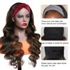 Julia Hair Ombre FB30 Colored Body Wave Headband Wig Human Hair Wigs for Women Brazilian Balayage Blonde Highlight Wavy Wigs Wear And Go None Lace Human Hair Wigs 150% Density 22inch