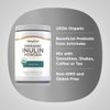 Piping Rock Organic Inulin Powder | 15 oz | Soluble Fiber Supplement | FOS Powder | Vegetarian, Non-GMO, Gluten Free