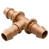 Rain Bird BT50/4PKS Drip Irrigation Universal Barbed Tee Fitting, 5/8", 1/2", .700" Drip Tubing, 4-Pack