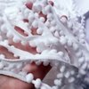 YYCRAFT 20 Yards Tiny Pom Pom Ball Fringe Trim DIY Craft Sewing Accessory for Home Curtain Clothes Pillow Decoration(pom Size 5mm,White)