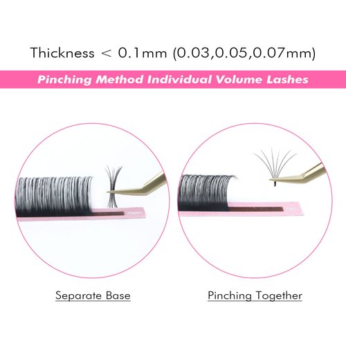 ALLOVE Eyelash Extension Classic Lash Extensions 0.20 C Curl 12mm Premium Silk Individual Volume Lash Extensions Lash Trays for Lash Extensions Supplies Single Eyelash Extensions