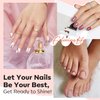 modelones Nail Polish Set 6 Colors Pink Skin Tones Brown Manicure DIY Nail Art Salon Gift for Women Girl