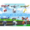 Crelloci Toy Airplane 6 Pack Mini Diecast Airplanes, Aircraft Plane Playset Includes Glider Planes, Airlines Plane Toys for Birthday Party Favor Toys for Kids Boys and Girls