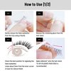 D-UP Natural Look False Eyelashes, False Lashes for Nature Look, Japanese Natural Looking Fake Eyelashes All Day Long Lasting Wear, 2 Pairs, Airy Curl Lash 02
