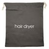 IFAMIO Hair Dryer Bag Cotton Drawstring Hairdryer Storage Container for Makeup Tools, Straightener 11.8 X 13.8 Inch Travel Cotton Organizer Cover for Home, Hotel