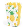 Big Dot of Happiness Tropical Pineapple - Summer Party Favor Popcorn Treat Boxes - Set of 12