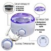 Professional Electric Wax Warmer and Heater for Soft, Paraffin, Warm, Crème and Strip Wax | Wax Melter for Hair Removal with Adjustable Temperature for Salon Quality Results