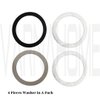 VARNAHOME O-Ring Strainer Gasket Set, 2 EPE O-Ring Gasket, 1 Rubber Seal Ring and 1 Paper Washer Fits for 3-1/2 Inch VARNAHOME Kitchen Sink Drain