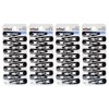 Scunci Countour, Snap Hair Clips, Black, 12 Count (4-Pack)