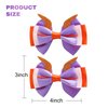 2PC Purple Dragon Ears Hair Bow Clips 4 Inch Women Dragon Horns Halloween Costume Hair Accessories for Figment