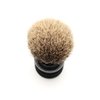 Edwin Jagger 1EJ466 Medium Silver Tip Badger Shaving Brush, Imitation Ebony for use with Shaving Cream or Soap for Men