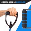 DynaPro - Exercise Resistance Bands, Adjustable Resistance Bands with D-Handles, Fitness Tubes Alternative, Tension Bands for Workout and Therapy, with Exercise Resource, Blue
