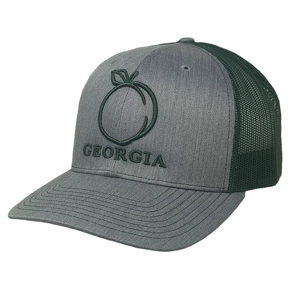 Heritage Pride Georgia Peach Embroidered Trucker Hat