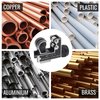 Pipe Cutter [1/8" - 1 1/8"] Tube Cutter Tool for Copper Pipe, Stainless Steel Tubing, Metal, Plastic, Brass - Copper Pipe Cutter - Compact & Tight Space Rigid Tubing Cutter Set for Plumbing