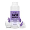 AuReve Lash Shampoo Bulk for Lash Extensions 600 Ml/20fl.oz Eyelash Extension Cleanser Oil Free Lash Cleanser for Eyelash Care, Gentle Foaming Eyelash Shampoo for Salon Home Care (Lavender 600ml)