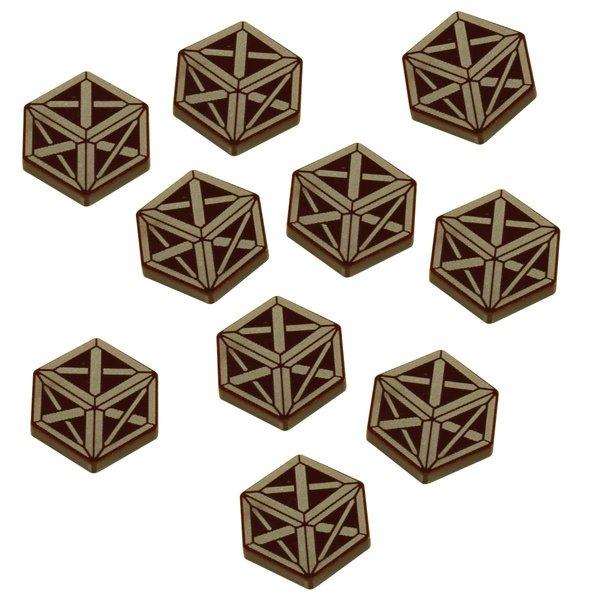 LITKO Horror Card Game Adventure Token Set | Compatible Arkham Horror LCG Game | Living Card Game | Cthulhu Games | Eldritch Horror (Resource Tokens)