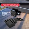 Trailer Hitch Cover, Trailer Hook Dust-Proof Plug, Square Mouth Protection Cover, Tow Hitch Covers Plug Insert Receiver Tube Cover Cap Fit for 2 Inch Hitch Receivers (Black)