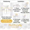 Nurturally Baby Anti Roll Support - Safe Breathable Fabric for Babies Age 3 to 6 Months Old, Designed in USA (Sleep Sack not Included), Portable Baby Sleep Support System Essentials for Any Crib