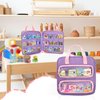 GRAOSO Carrying Case Compatible with Little Tikes Story Dream Machine Books, Hold Up to 8 Characters and 24 Books, Toy Storage Bag for Storybook, Character Collection, Purple (Bag Only)