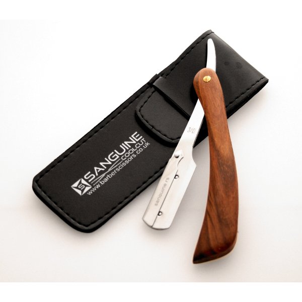 Pure Wood Shaving Razor/Cut Throat Razors/Men Razor (coolcut) + Free Blades & Pouch (wood-r5)