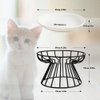 Wellbro Cat Bowls, Elevated Cat Bowl, Raised Ceramic Cat Dish with Metal Stand, Pet Water or Food Feeding Station for Indoor Cats, Kitten, Puppies and Small Dogs, Dishwasher Safe