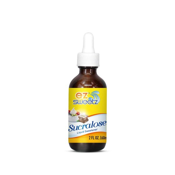 Concentrated Liquid Sucralose Sweetener, 2OZ/60mL (1450 Servings) | One Travel Size Bottle 0.34OZ/10mL (240 Servings)