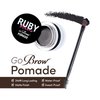 Ruby Kisses Go Brow Pomade for Water-resistant Long-lasting Smudge-proof Eyebrows (Ebony)