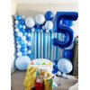 25 Balloon Numbers, 25th Birthday Decorations for Women Men, Number 52 Balloons 40 In Dark Blue Happy Birthday Party Decorations Jumbo Foil Helium Mylar Balloons for Wedding, Graduations