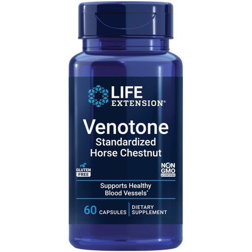 Life Extension Venotone – Standardized Horse Chestnut – Promotes Healthy Fluid Balance – Gluten-Free, Non-GMO – 60 Capsules