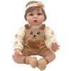 AISITE 18-22 inch Doll Clothes and Accessories - 4 Piece Cute Bear Rompers Tops Headband and Socks Set, Dolls NOT Included