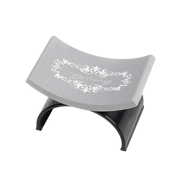 Ownsig Nail Arm Rest, U Shape Silicone Manicure Hand Pillow Pad, Nail Art Mat Holder, Nail Tool Equipment, Nail Art Accessories Black