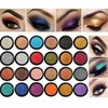 Phoera Cream to Powder Waterproof Glitter Metallic Eyeshadow Palette Long Lasting Shimmer High Pigment Sparkly Eye Shadow Cosmetic Makeup (123 DAISY)
