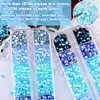 Kikonoke 5 Boxes Nail Art Rhinestones Kit 3D Flatback Jelly Crystal Gems Diamantes Design for Crafts Face Clothes Glass Decorations DIY (Blue)