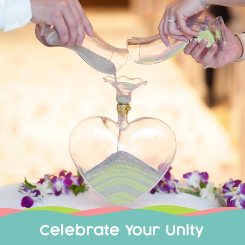 Sandsational Sparkle Lime Green Unity Sand, 1 LB (16 oz), Colored Sand for Weddings, Vase Filler, Home Décor, Craft Sand, Aquarium Sand, and More