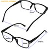 Computer Glasses 2 Pairs Anti Glare Anti Reflection Classic Reading Glasses Quality Comfort Glasses for Men and Women +0