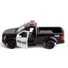 BDTCTK 1/36 Scale Compatible for Ford F150 Pickup Truck Police Car Model, Zinc Alloy Die-Cast Pull Back Vehicles Kid Toys for Boy Girl Gift (Black)
