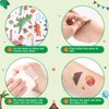 WERNNSAI Dinosaur Temporary Tattoos for Kids Girls - 6 Sheets Bronzing Styles Fake Tattoos Stickers 300+ with Alphabet Stickers Birthday Decorations Party Favors Supplies Gift for Children